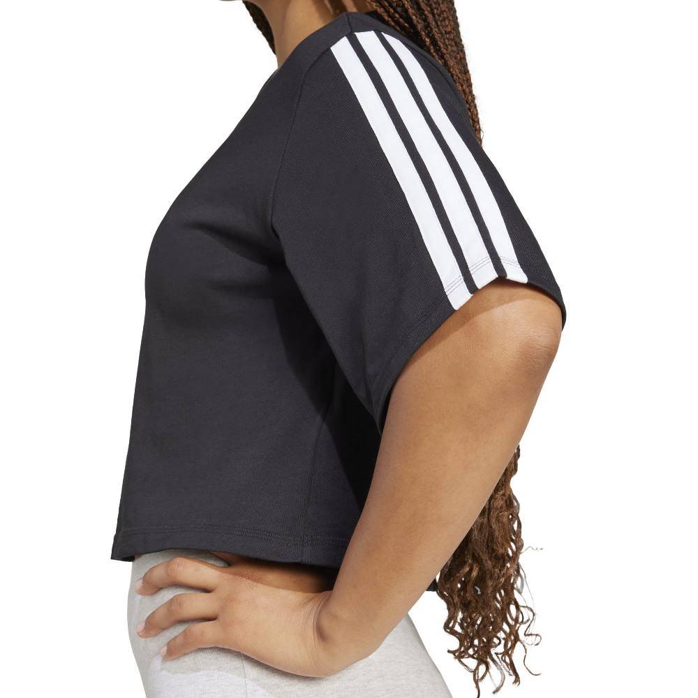 ADIDAS ESSENTIALS 3-STRIPES COTTON LOOSE T-SHIRT