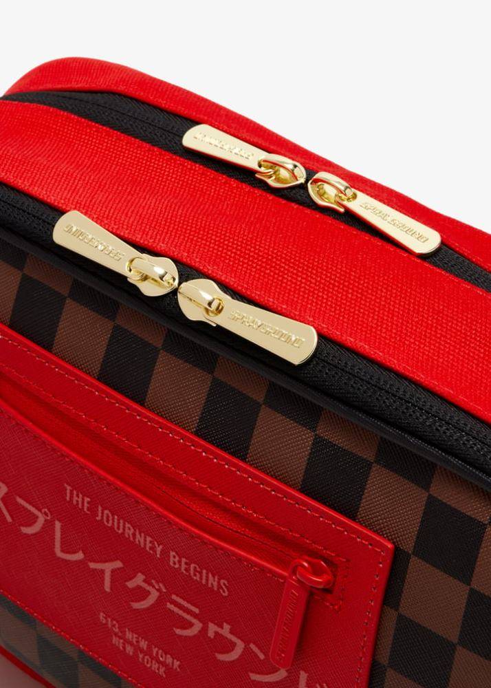 SPRAYGROUND RED REDEMPTION MONTE TOILETRY BRICK