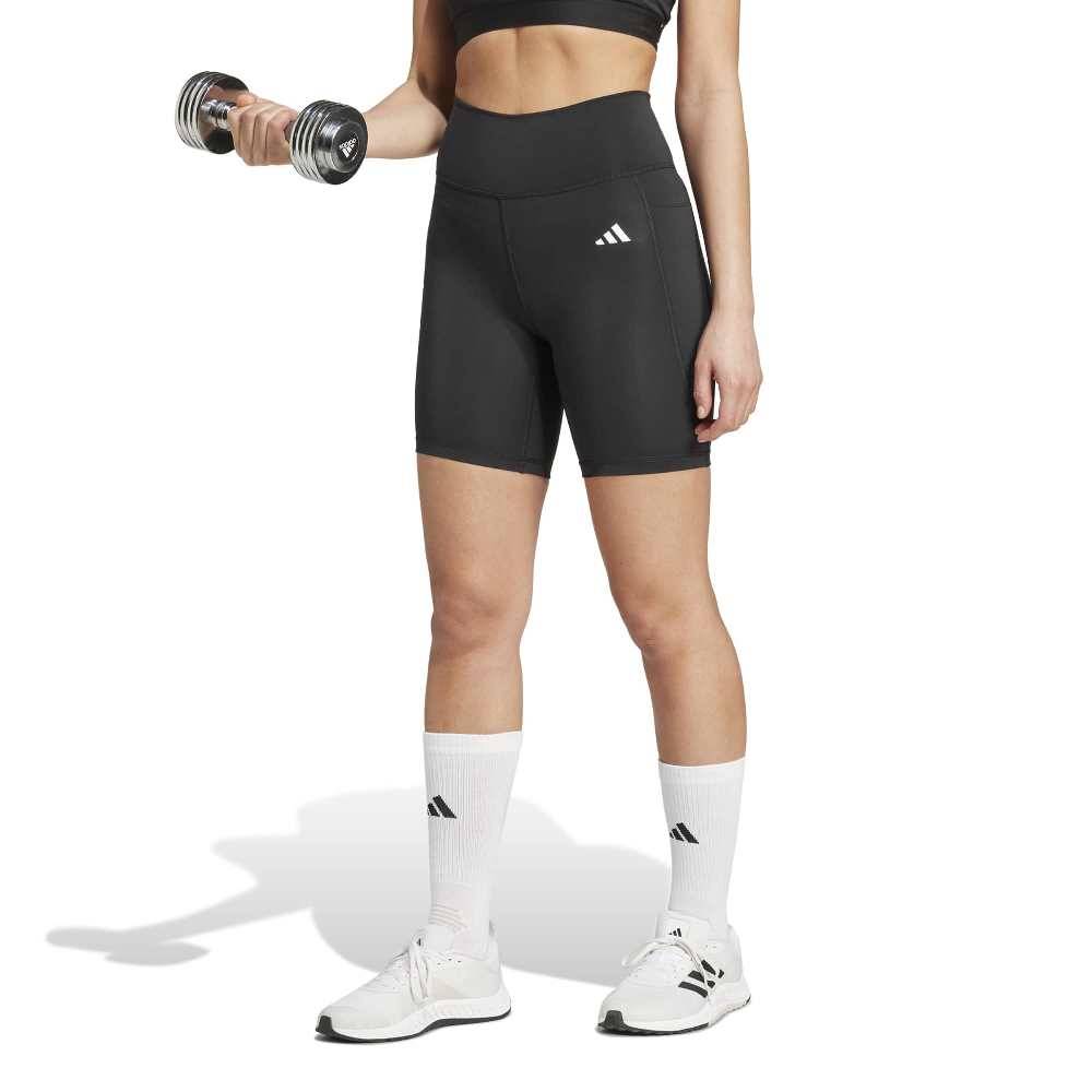 ADIDAS OPTIME ESSENTIALS STASH POCKET 7INCH SHORT LEGGINGS
