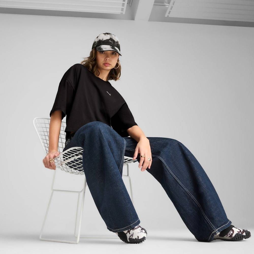 PUMA WARDROBE ESS OVERSIZED SHORT TEE