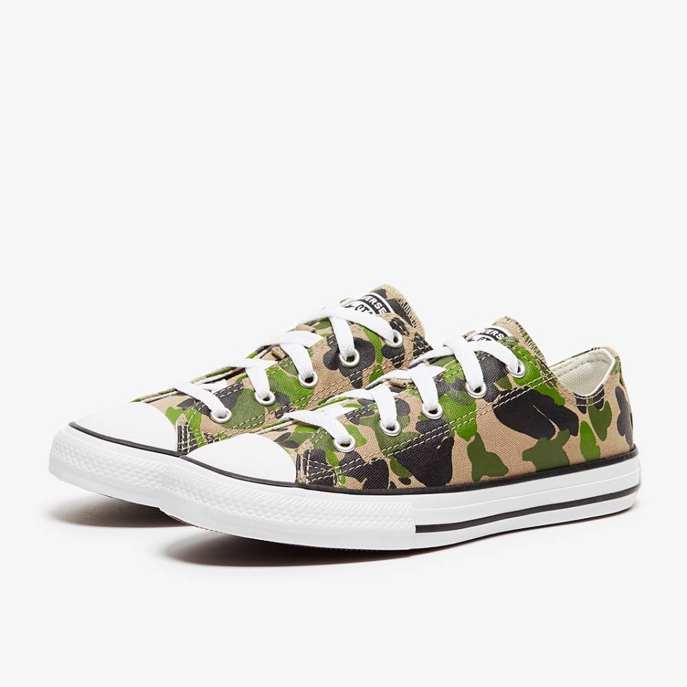 CONVERSE ALL STAR CAMO LOW KIDS SHOES