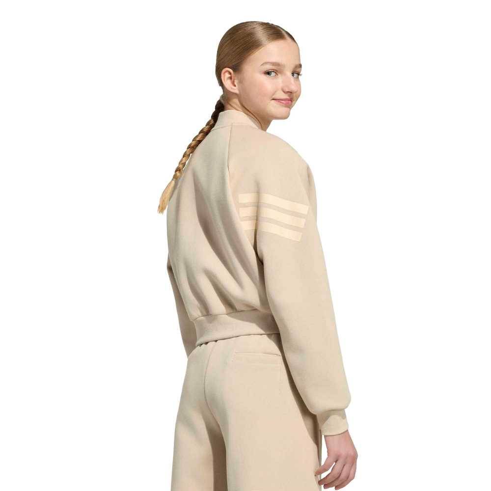 ADIDAS GIRLS FUTURE ICONS 3 STRIPES FULL ZIP TRACK TOP