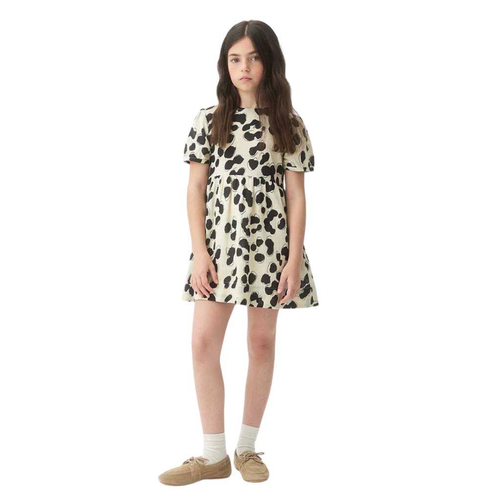 COMPANIA FANTASTICA DALMATIAN PRINT SHORT DRESS