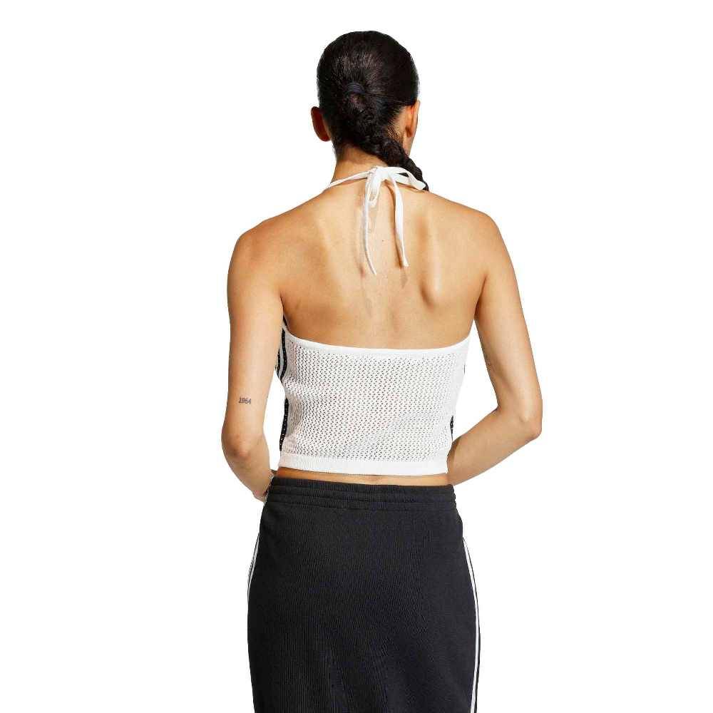 ADIDAS ORIGINALS KNITTED CROCHET TOP