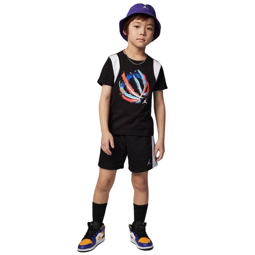NIKE JORDAN LITTLE KIDS BBALL FIRE FT MIXED SHORT