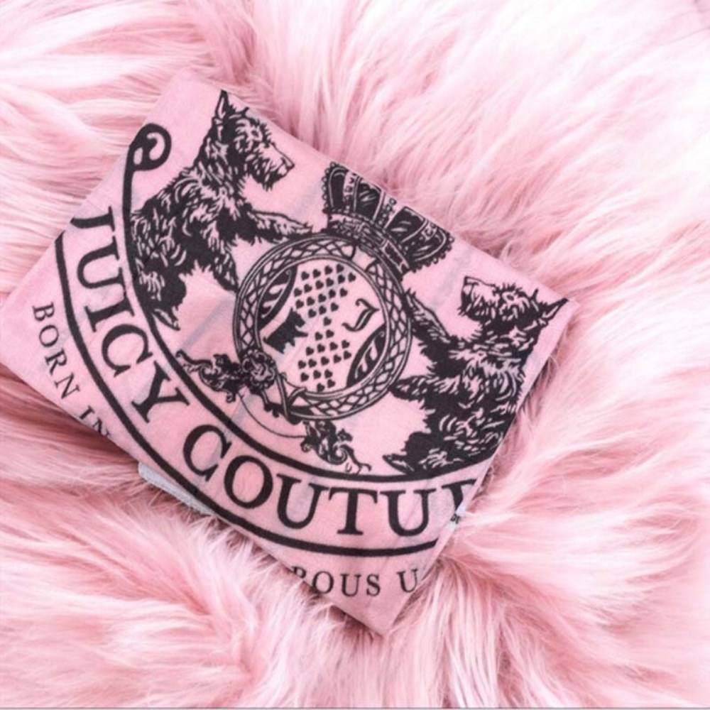 JUICY COUTURE PASHMINA WITH DIAMANTE LOGO 140X140