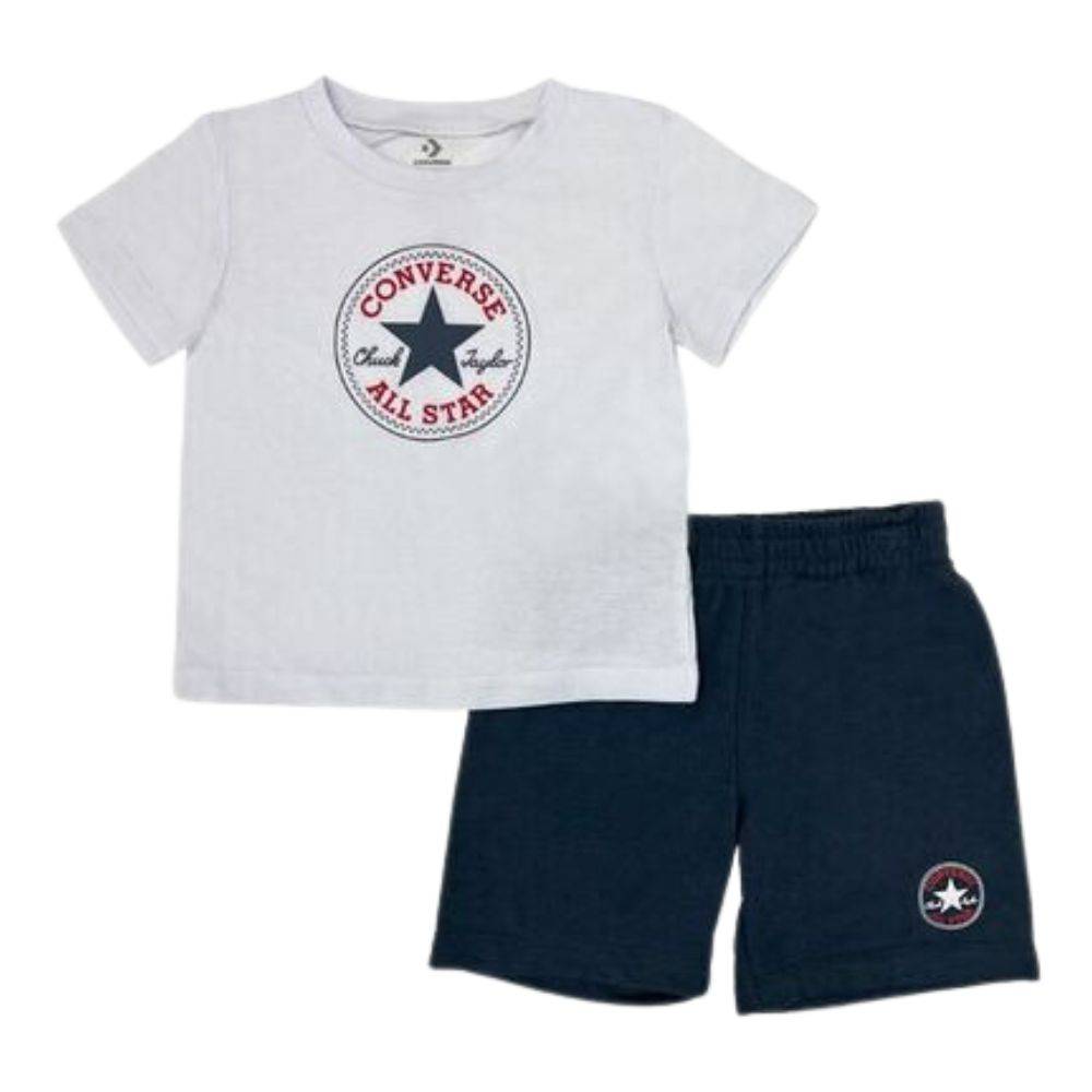 CONVERSE LITTLE KIDS CORE TEE & FRENCH TERRY SHORT SET