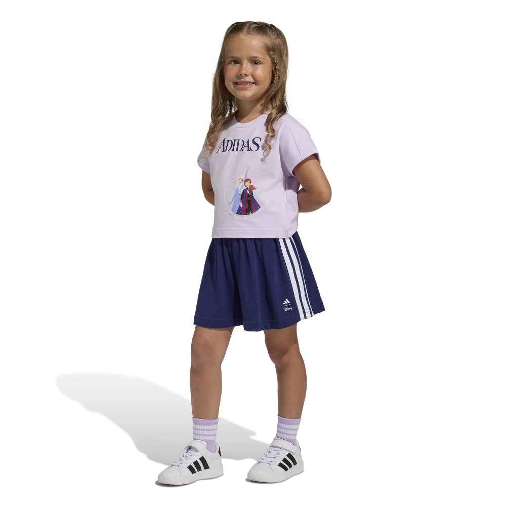 ADIDAS LITTLE GIRLS DISNEY FROZEN T-SHIRT SET