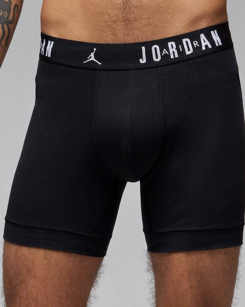 NIKE JORDAN MENS FLIGHT COTTON CORE 3PK BOXER BRIEFS