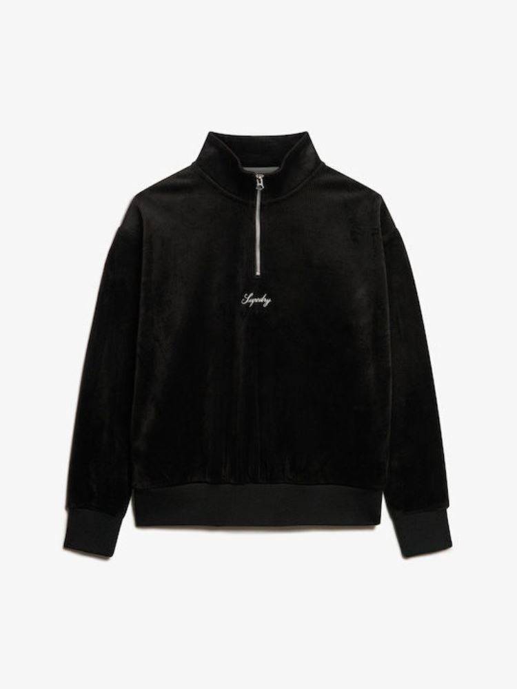 SUPERDRY COUNTRY CLUB VELOUR HALF ZIP