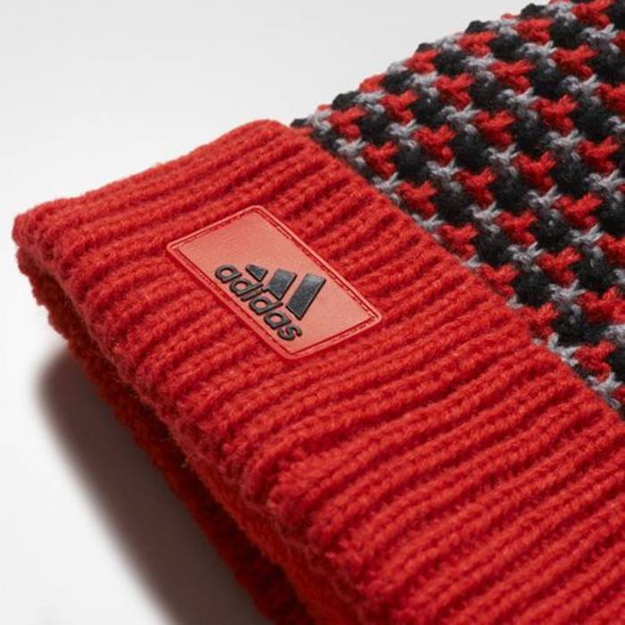 ADIDAS CLIMAHEAT STRIPED KNIT BEANIE