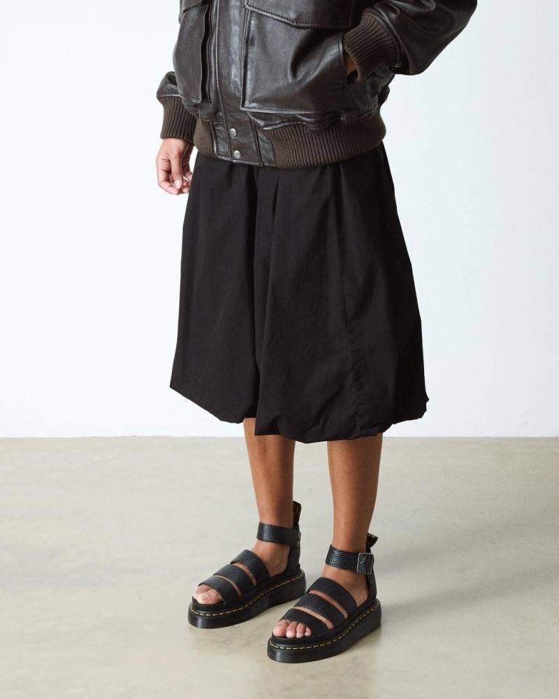 DR. MARTENS CLARISSA II QUAD MILLED NAPPA LEATHER PLATFORM SANDALS