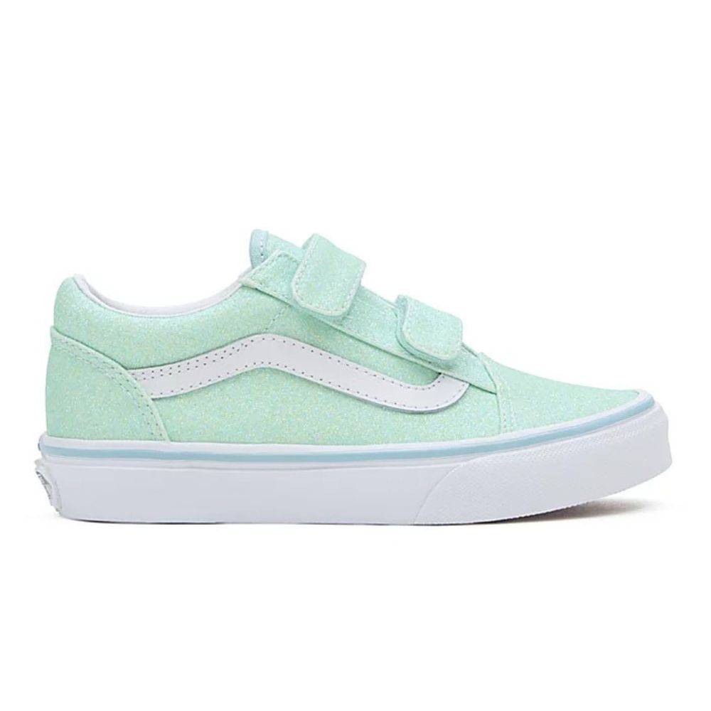VANS OLD SKOOL VELCRO GLITTER KIDS SHOES
