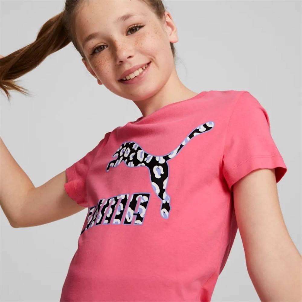 PUMA CLASSICS 90'S GIRLS PREPPY LOGO TEE