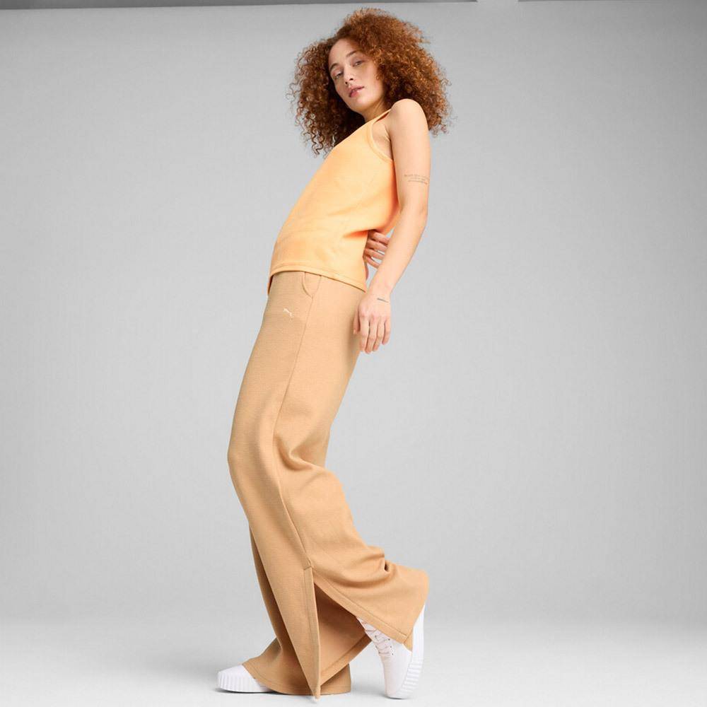 PUMA HER COMFORT HIGH-WAIST STRAIGHT PANTS