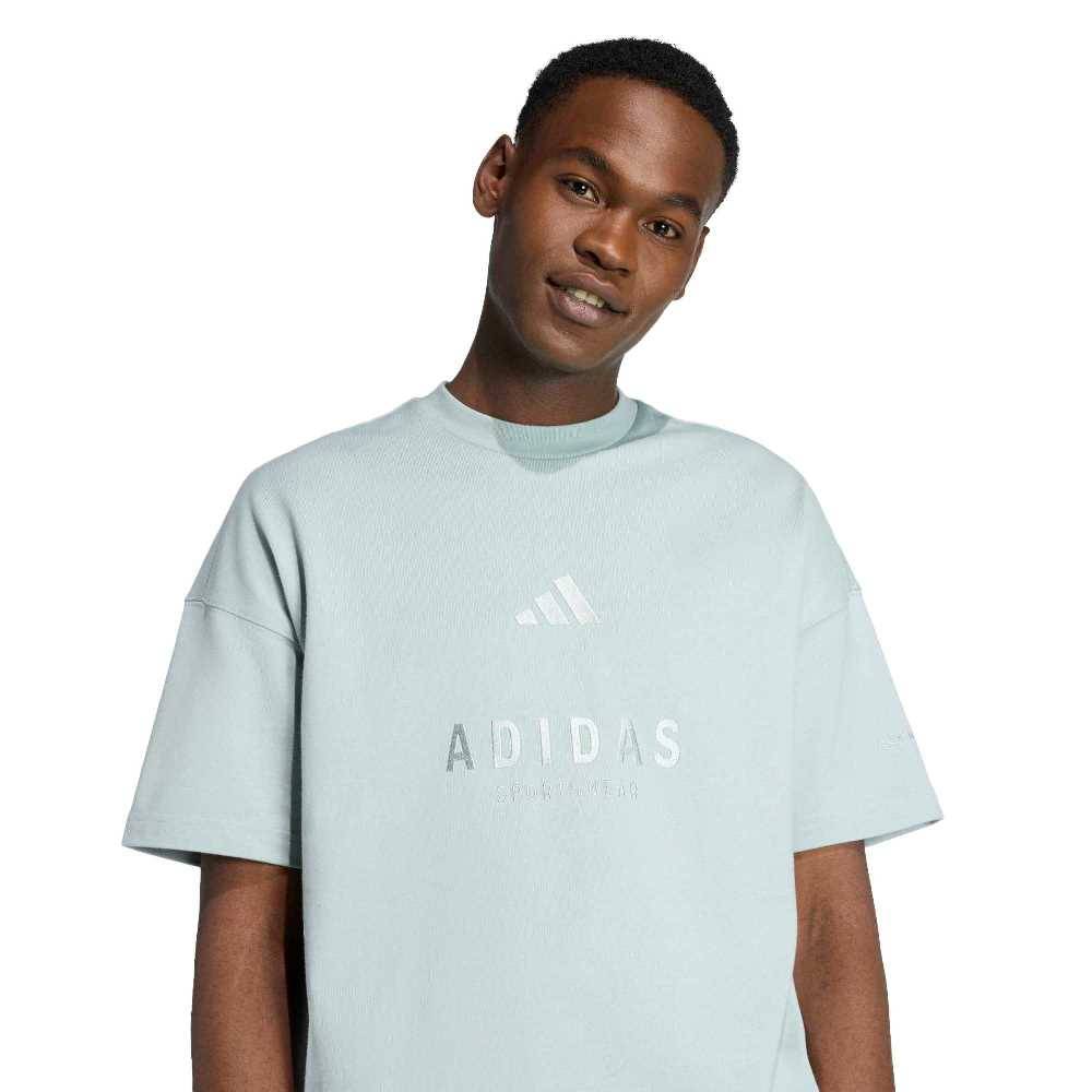 ADIDAS M ALL SZN EMBROIDERED GRAPHICS T-SHIRT