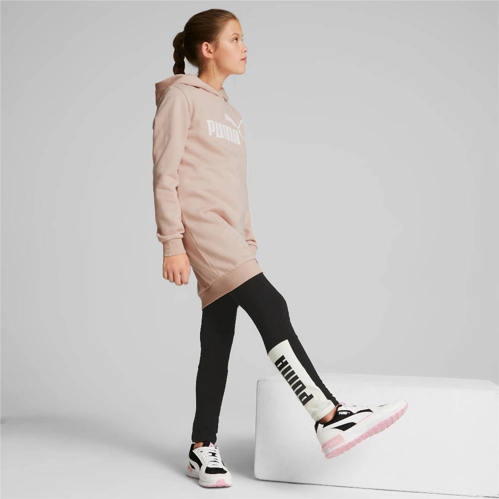 PUMA ESSENTIAL LOGO GIRLS HOODED DRESS
