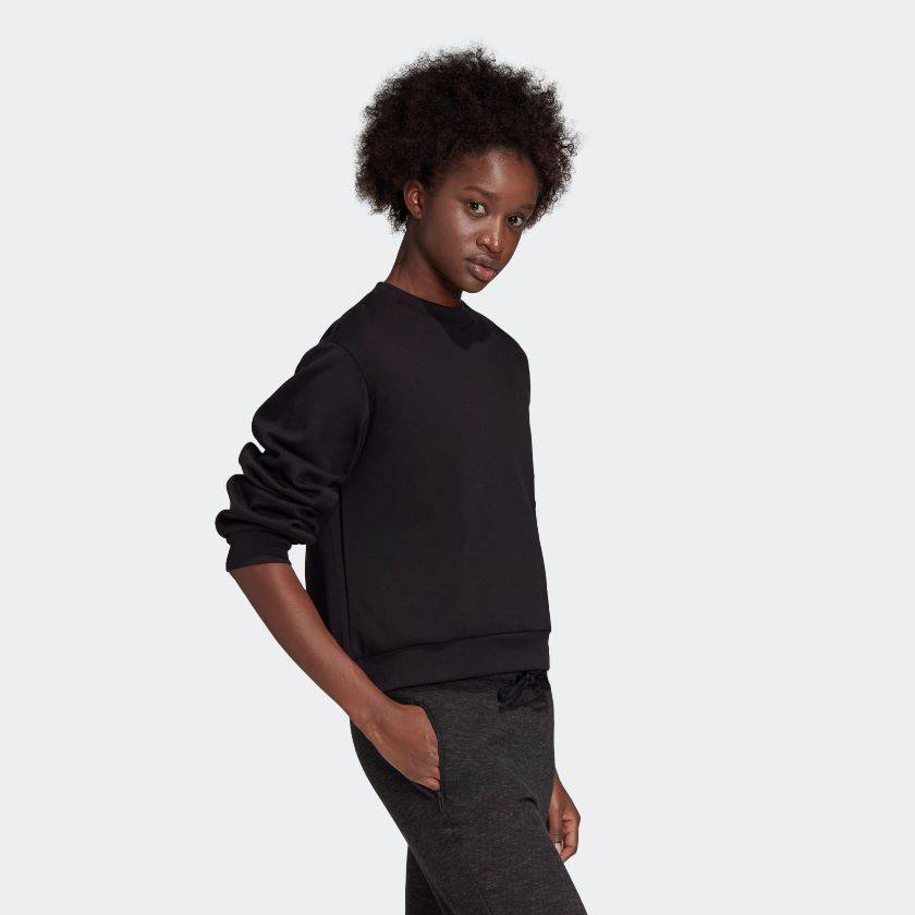 ADIDAS WOMENS PLEATED SWEATSHIRT