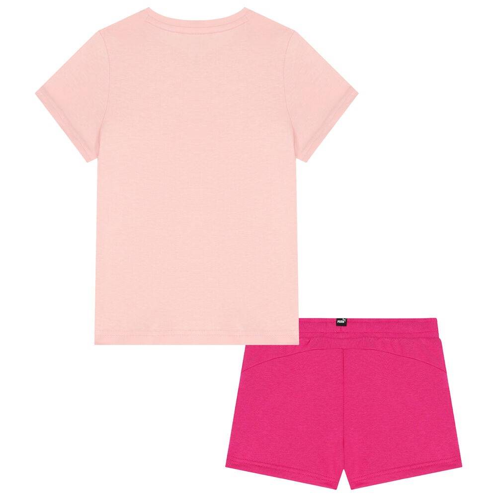 PUMA GIRLS LOGO TEE & SHORTS SET