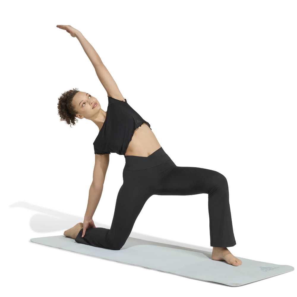 ADIDAS 3 STRIPES STUDIO ALL ME FLARE X-OVER LEGGINGS