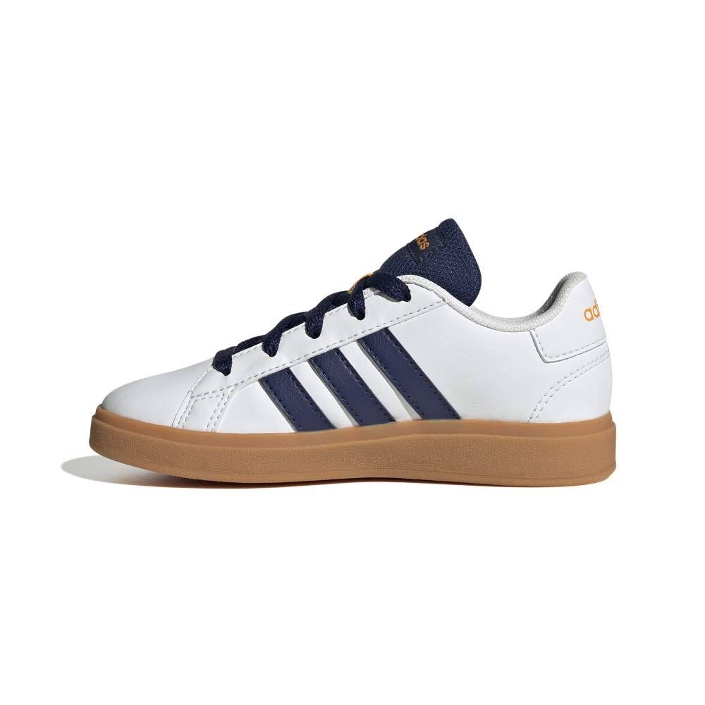 ADIDAS KIDS GRAND COURT LIFESTYLE TENNIS LACE-UP SHOES