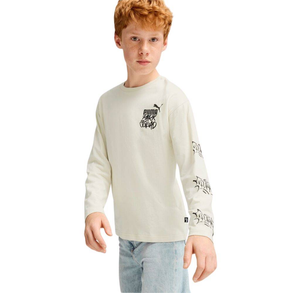 PUMA ESS+ MID 90S LS TEE B