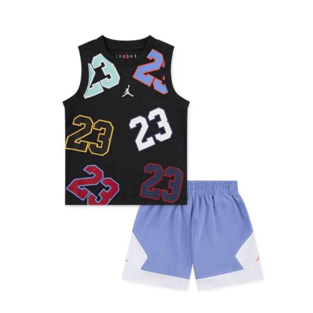 NIKE JORDAN LITTLE BOYS 23 MASHUP TANK MESH SHORT