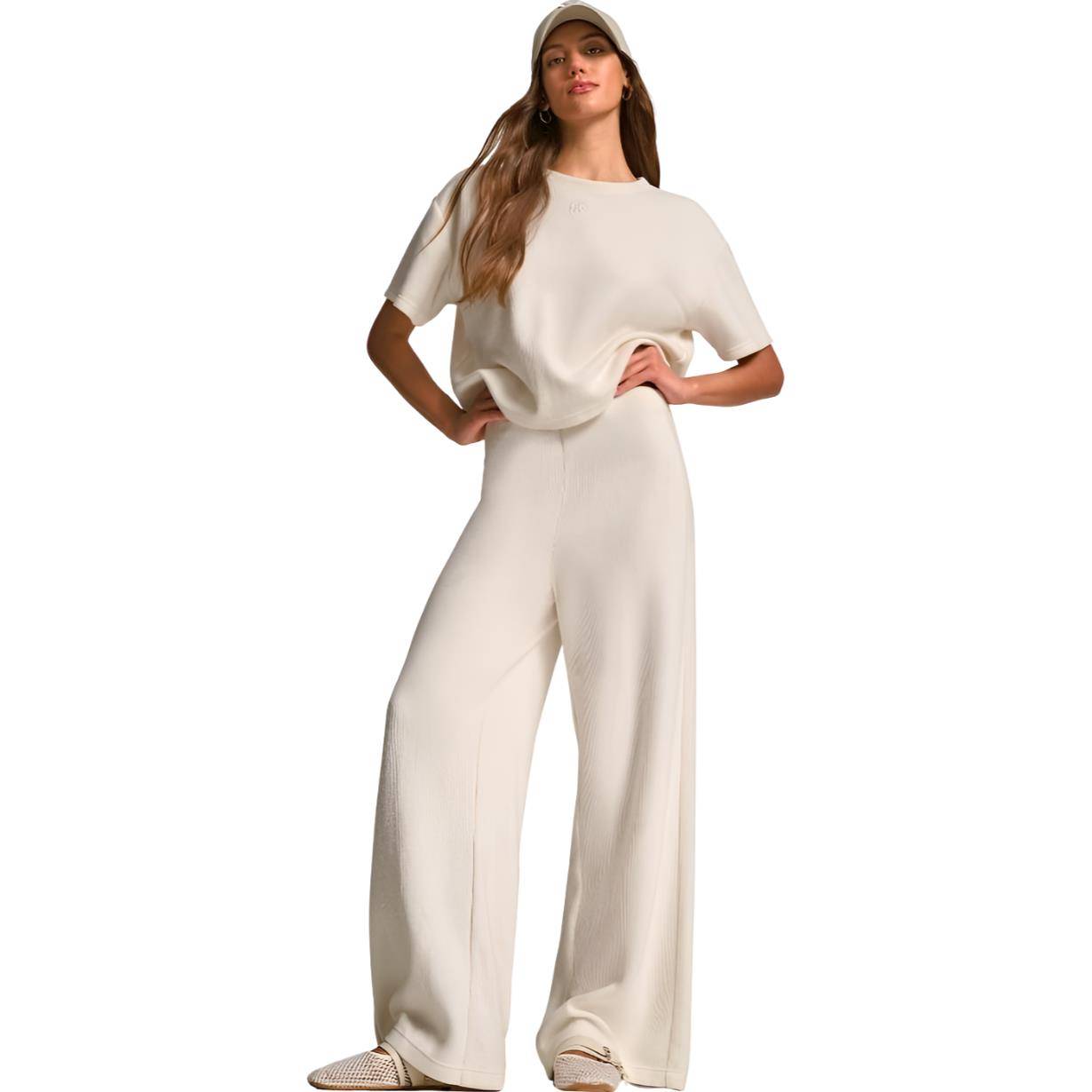 DKNY HIGH RISE WIDE LEG PANT