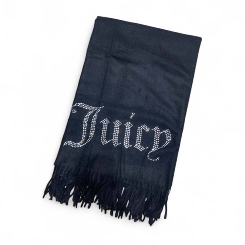 JUICY COUTURE SCARF WITH DIAMANTE LOGO 50X200