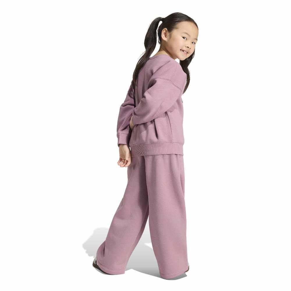 ADIDAS ORIGINALS LITTLE KIDS LOOSE CREW WIDE LEG PANTS SET