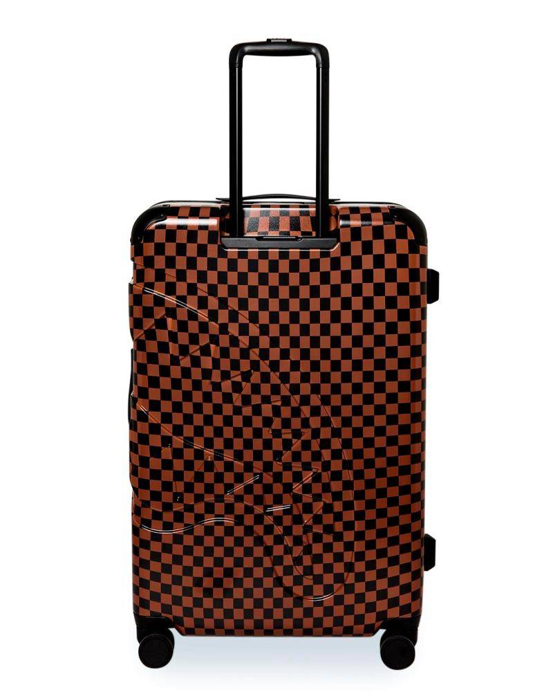 SPRAYGROUND RED REDEMPTION LARGE HARD LUGGAGE
