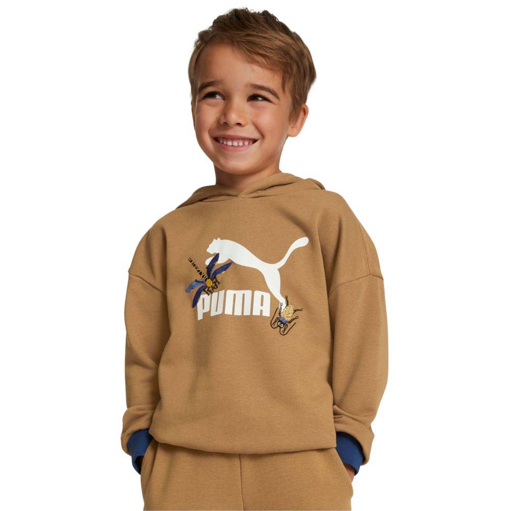 PUMA LITTLE BOYS SMALL WORLD PRIME HOODIE