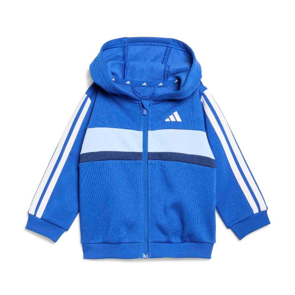 ADIDAS INFANT ESSENTIALS TIBERIO 3 STRIPES FLEECE TRACKUIT