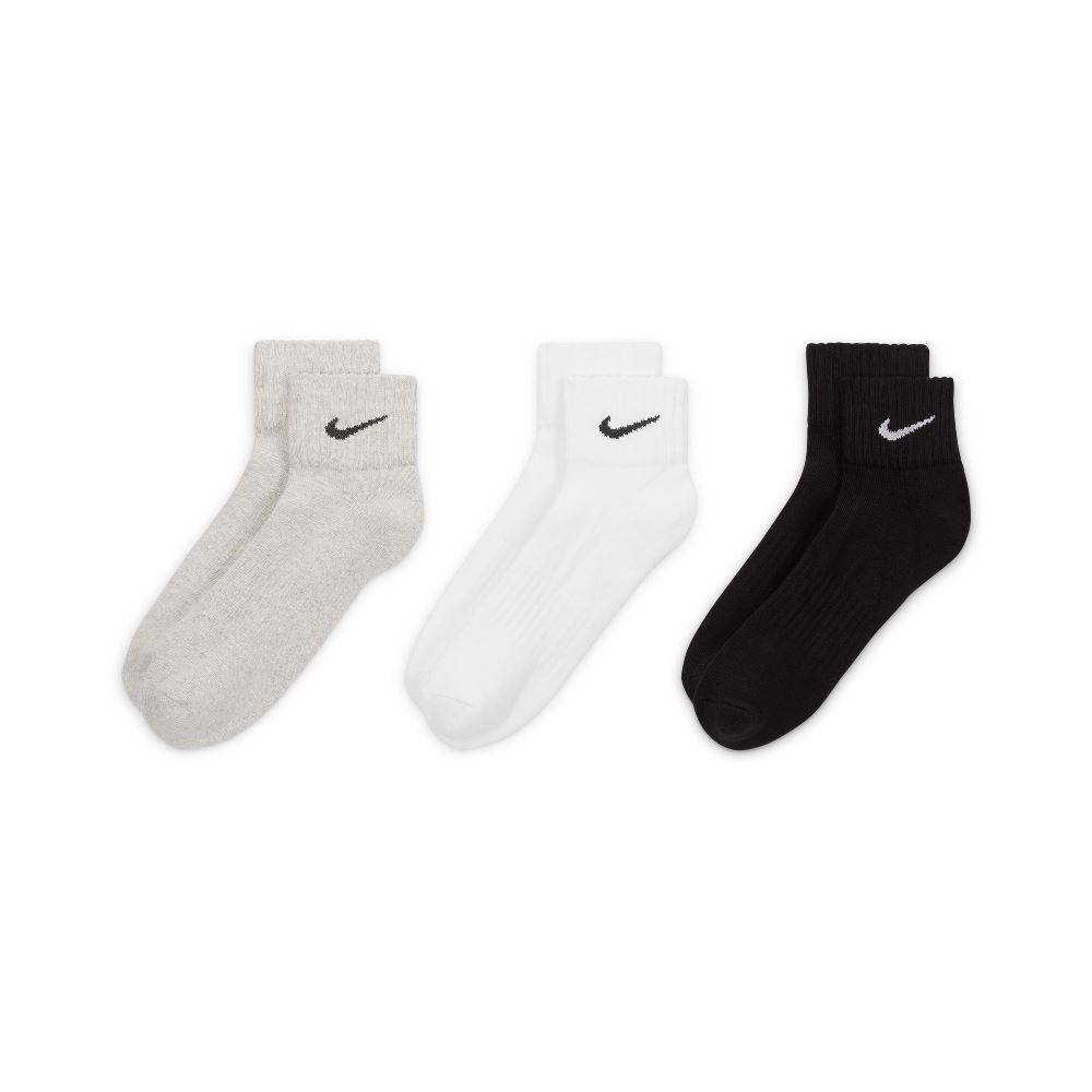 NIKE UNISEX CUSHION QUARTER 3PP SOCKS
