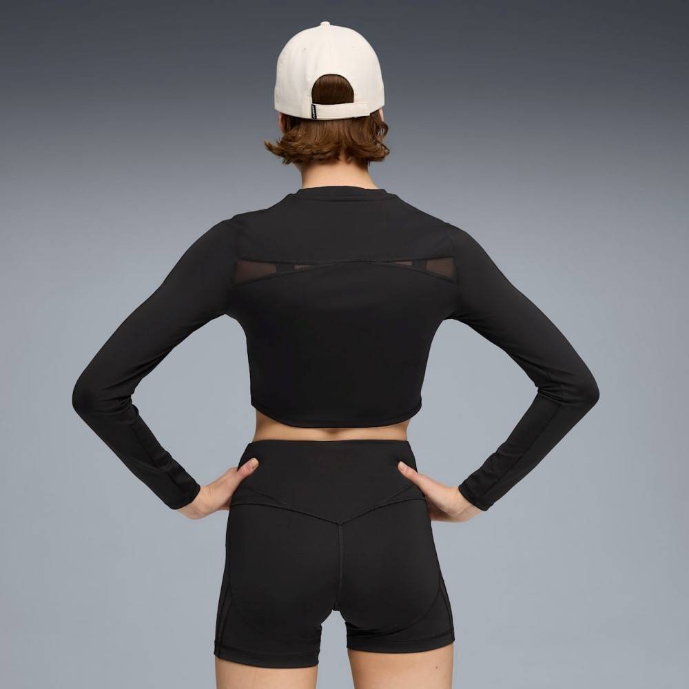 PUMA W PWRSHAPE CROPPED LS