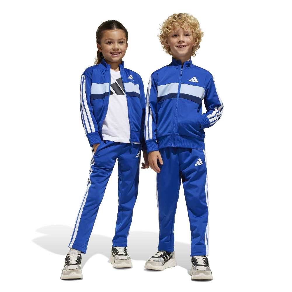 ADIDAS LITTLE KIDS SEASONAL ESSENTIALS TIBERIO 3 STRIPES TRICOT TRACKSUIT