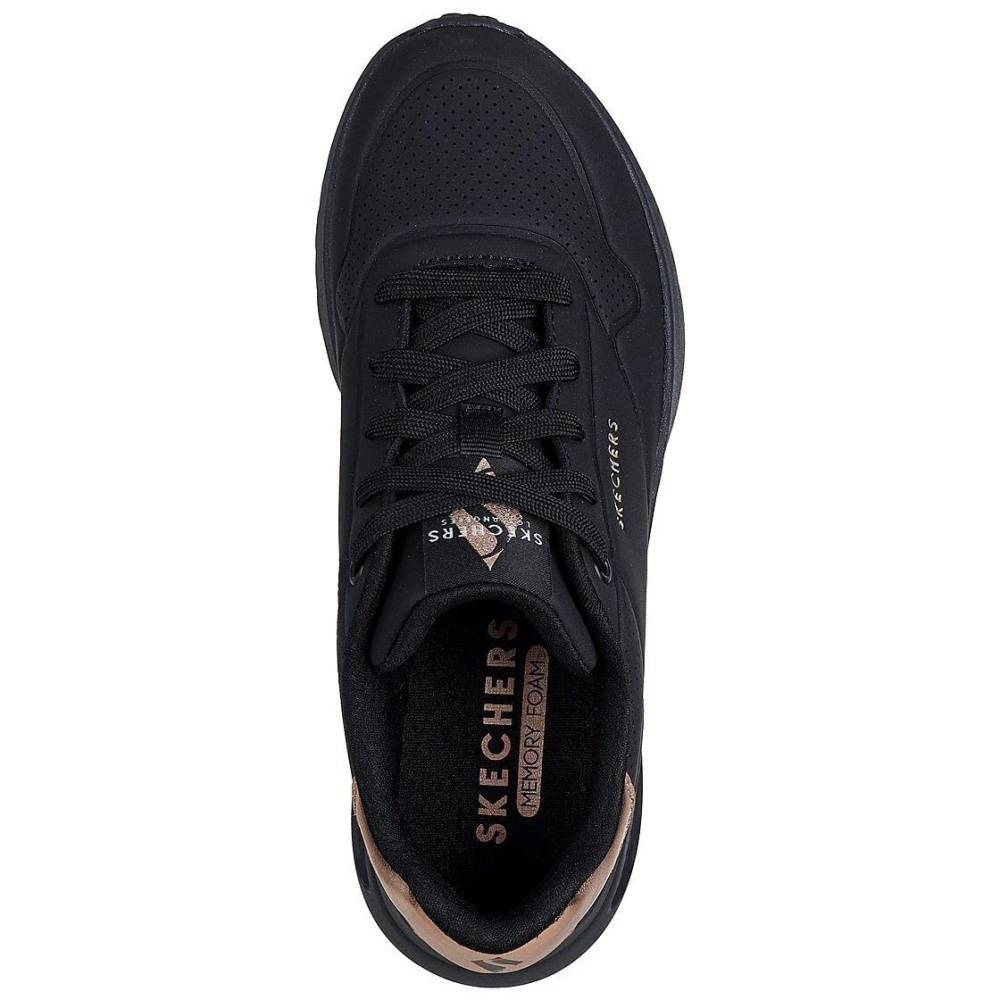 SKECHERS UNO LITE - SHIMMER ALONG EMBOSSED DURALEATHER WOMENS SNEAKERS
