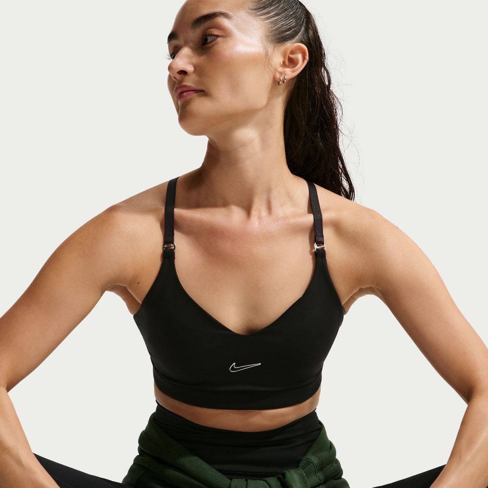 NIKE DRI-FIT INDY PADDED GLOSSY SPORT BRA