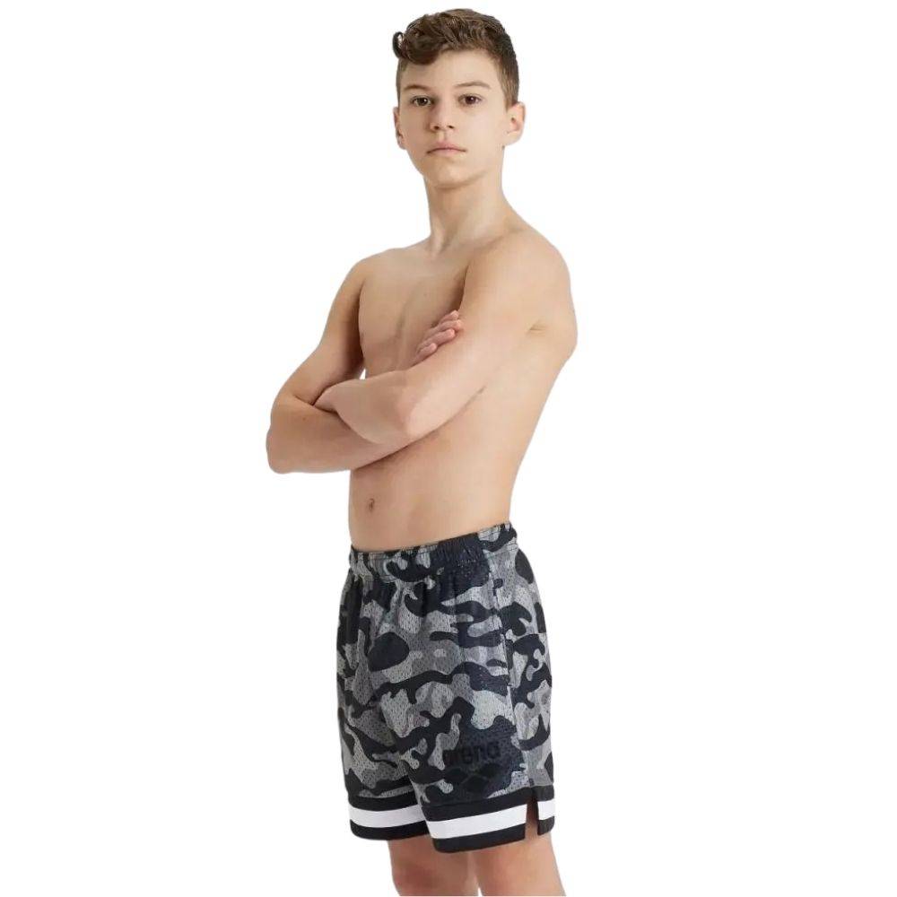 ARENA BOYS BEACH CAMO ALLOVER SWIMSHORT