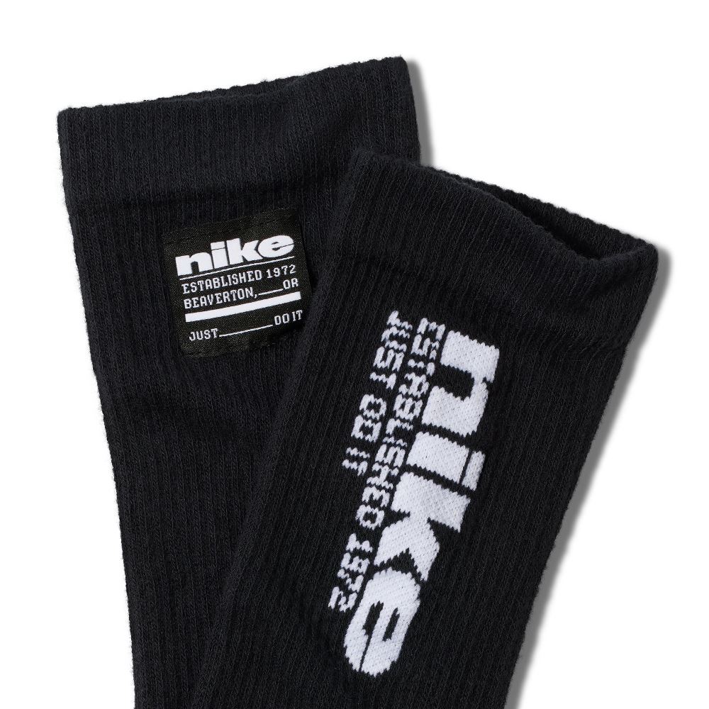 NIKE EVERYDAY ELEVATED CREW SOCKS MULTI GRAPHIC (3-PAIRS)