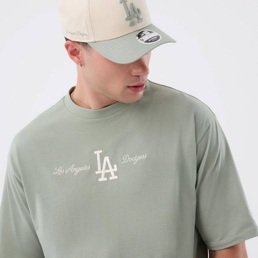 NEW ERA MLB SCRIPT OVERSIZED TEE LOS ANGELES DODGERS