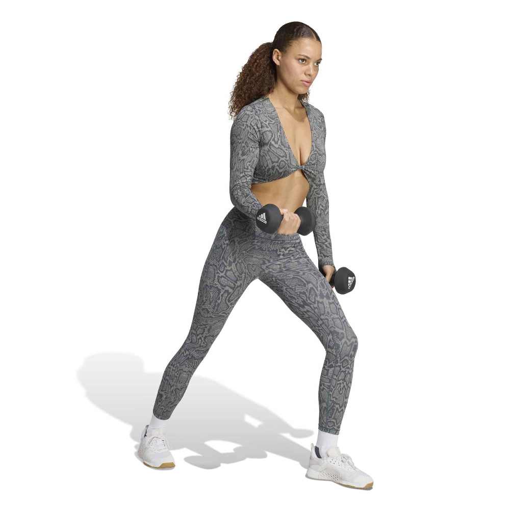 ADIDAS PRIMELIFT WORKOUT SNAKE TWIST REVERSIBLE LONG SLEEVE