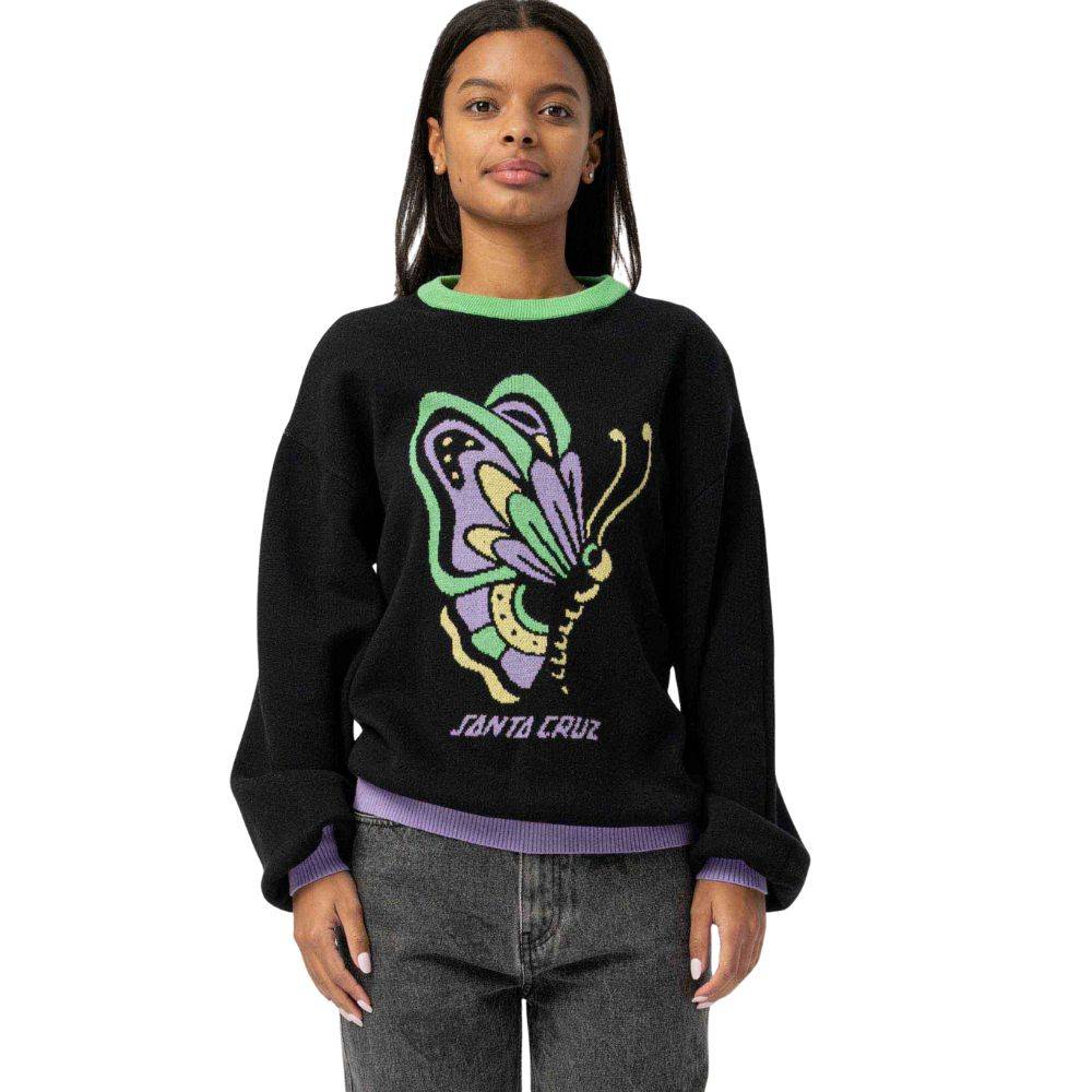 SANTA CRUZ FIELD BUTTERFLY KNIT CREW