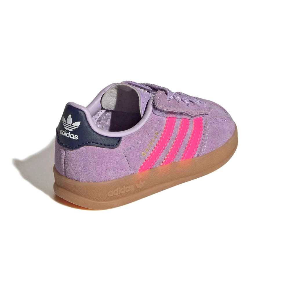 ADIDAS ORIGINALS INFANT GAZELLE INDOOR COMFORT CLOSURE ELASTIC LACE SHOES