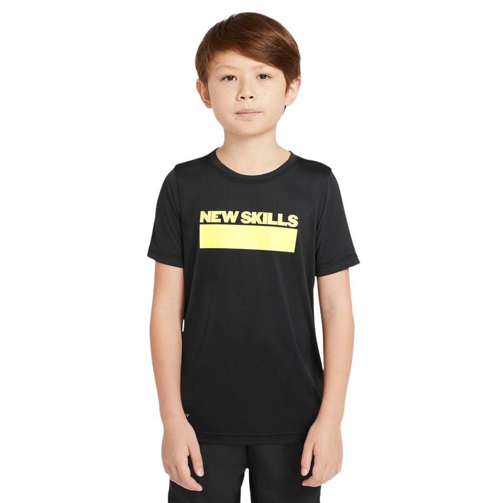 NIKE BOYS DRI-FIT SECRET GLOW MESSAGE TEE