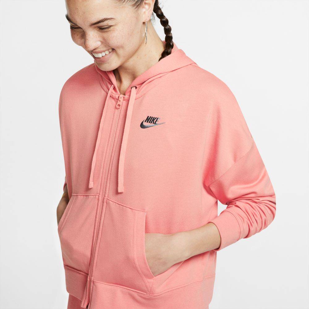 NIKE SPORTSWEAR JERSEY FULL ZIP HOODIE WOMENS