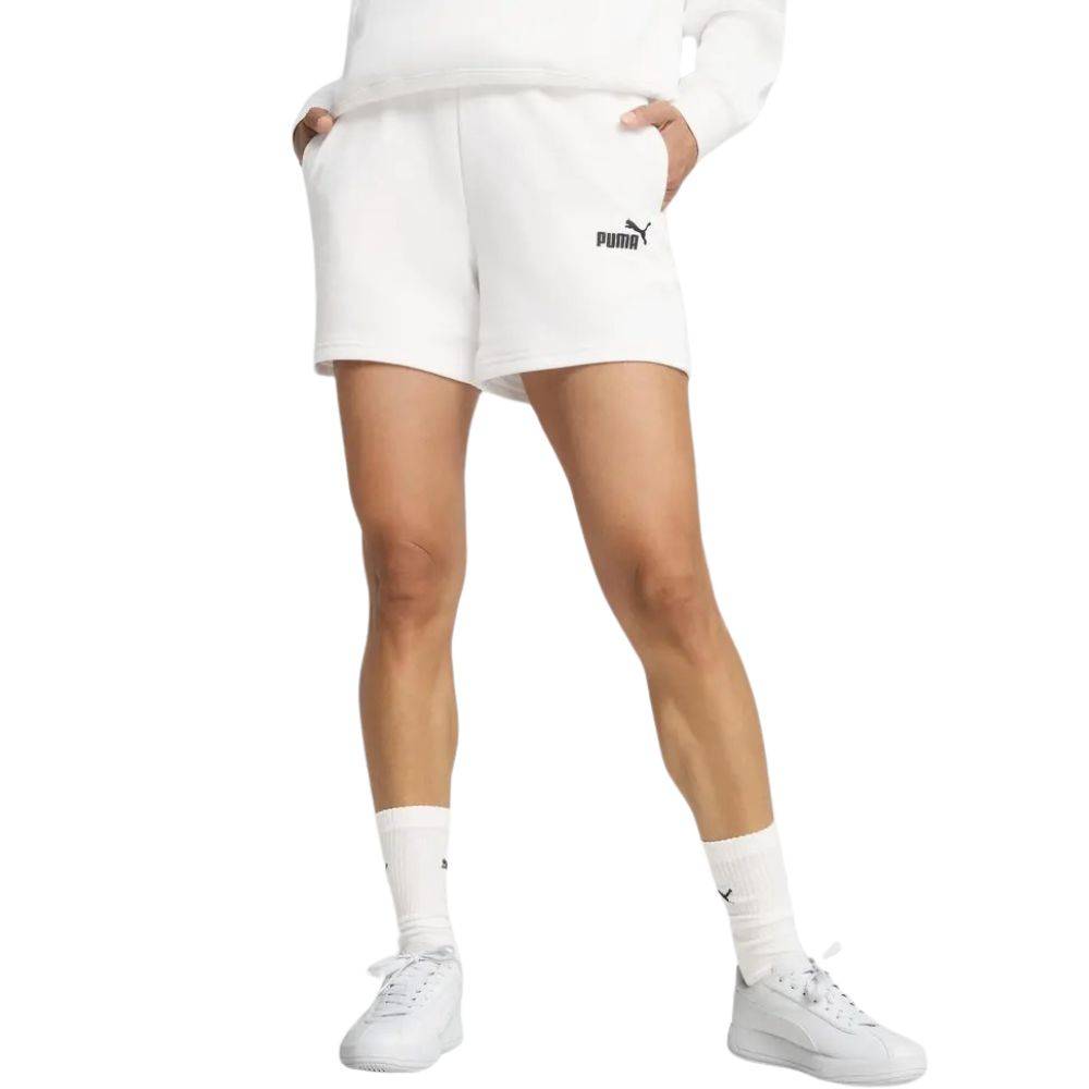 PUMA ESS SMALL NO. 1 LOGO 5'' HIGH-WAIST SHORTS TR