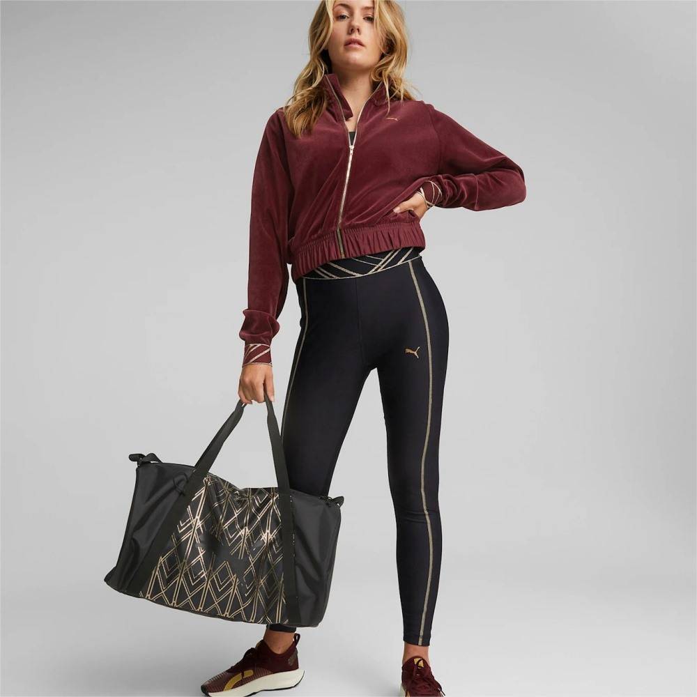 PUMA DECO GLAM VELOUR FULL-ZIP JACKET