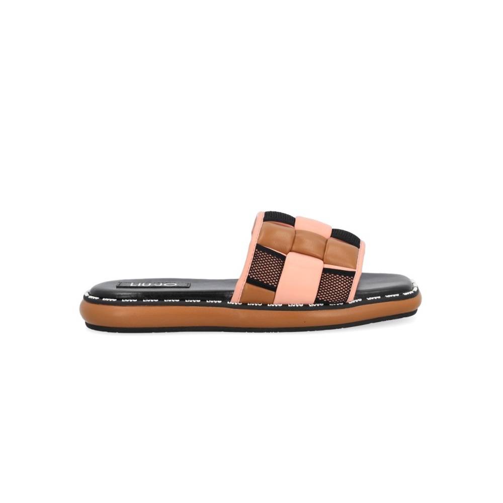 LIU JO AMELIA BOLD SANDAL WITH WOVEN STRAP