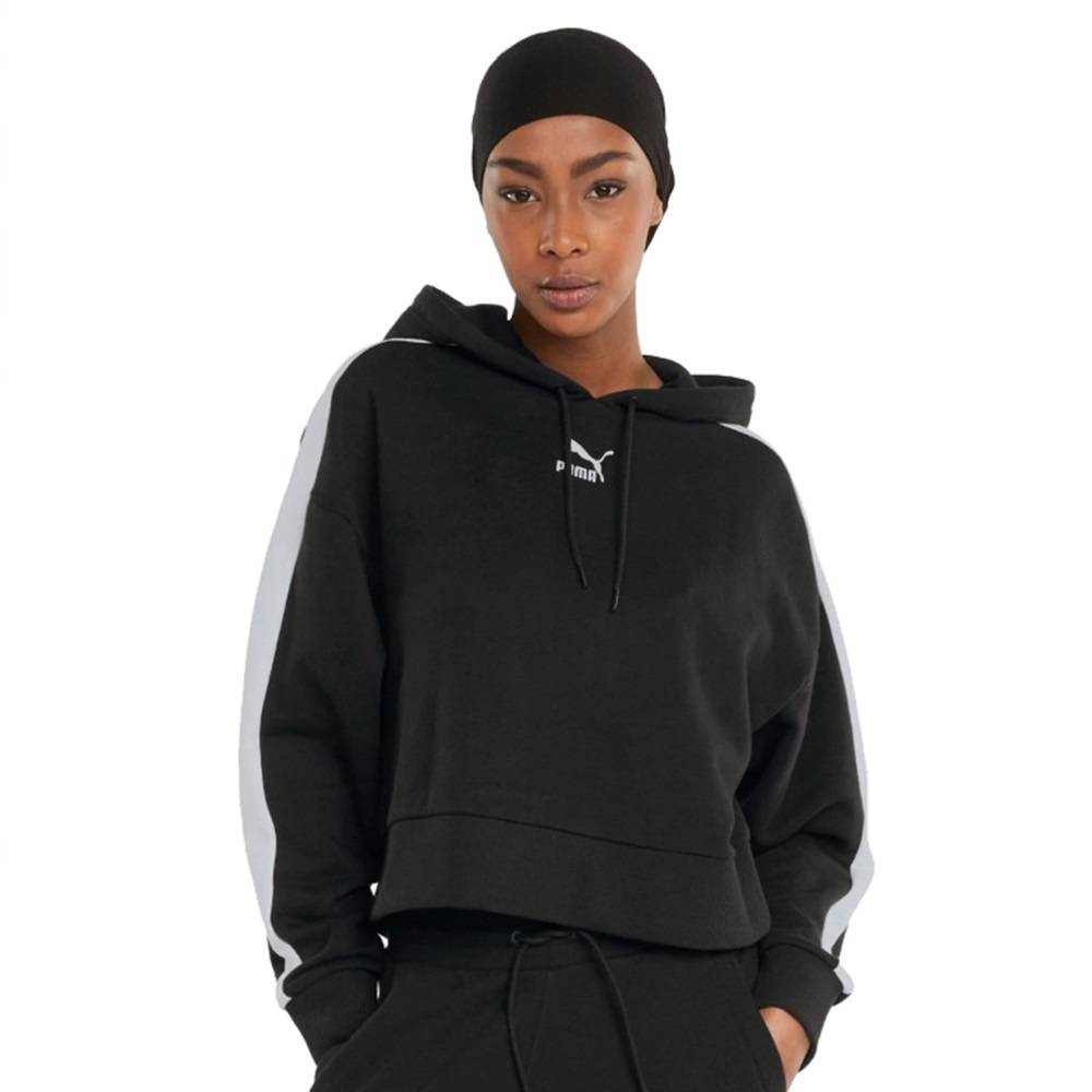PUMA ICONIC T7 WOMENS CROP HOODIE